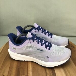 Brooks Launch 9 Womens Running Shoes Purple Blue Cushioned Size 11 Medium B